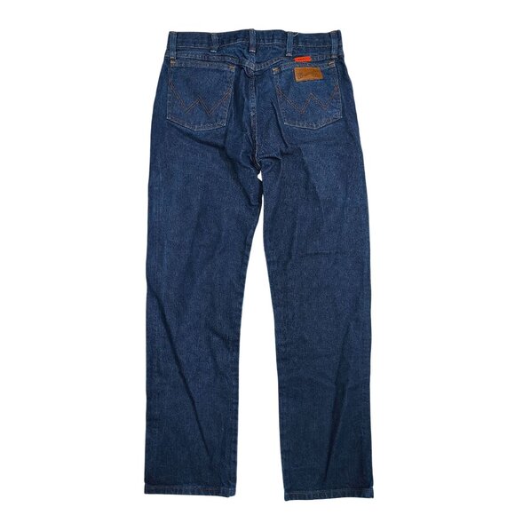 Wrangler Mens Flame Resistant Jeans Size 32x32 Original Fit 100% Cotton Denim - Picture 3 of 5